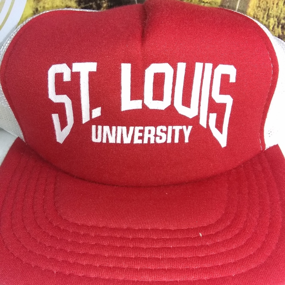 Vintage St. Louis University Red Foam Trucker hat